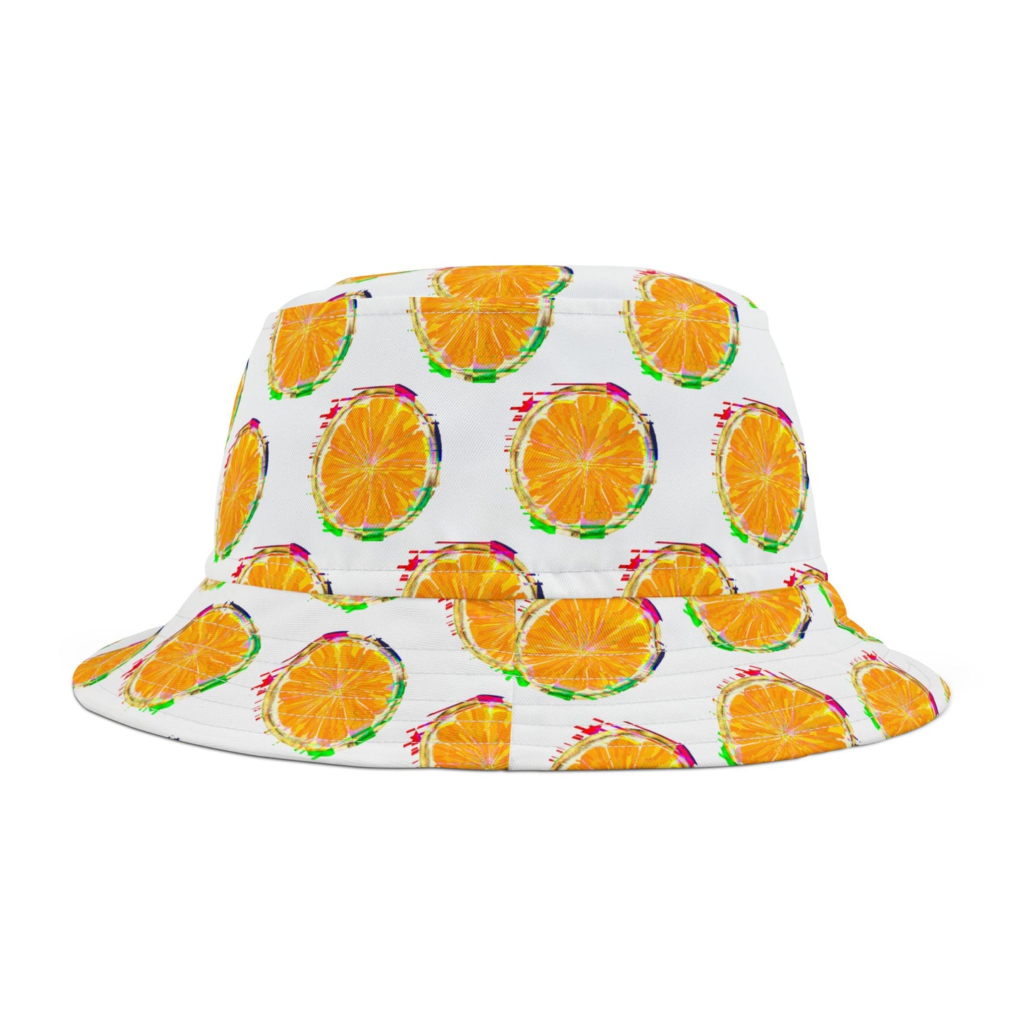 Glitched lemon Bucket Hat (AOP)